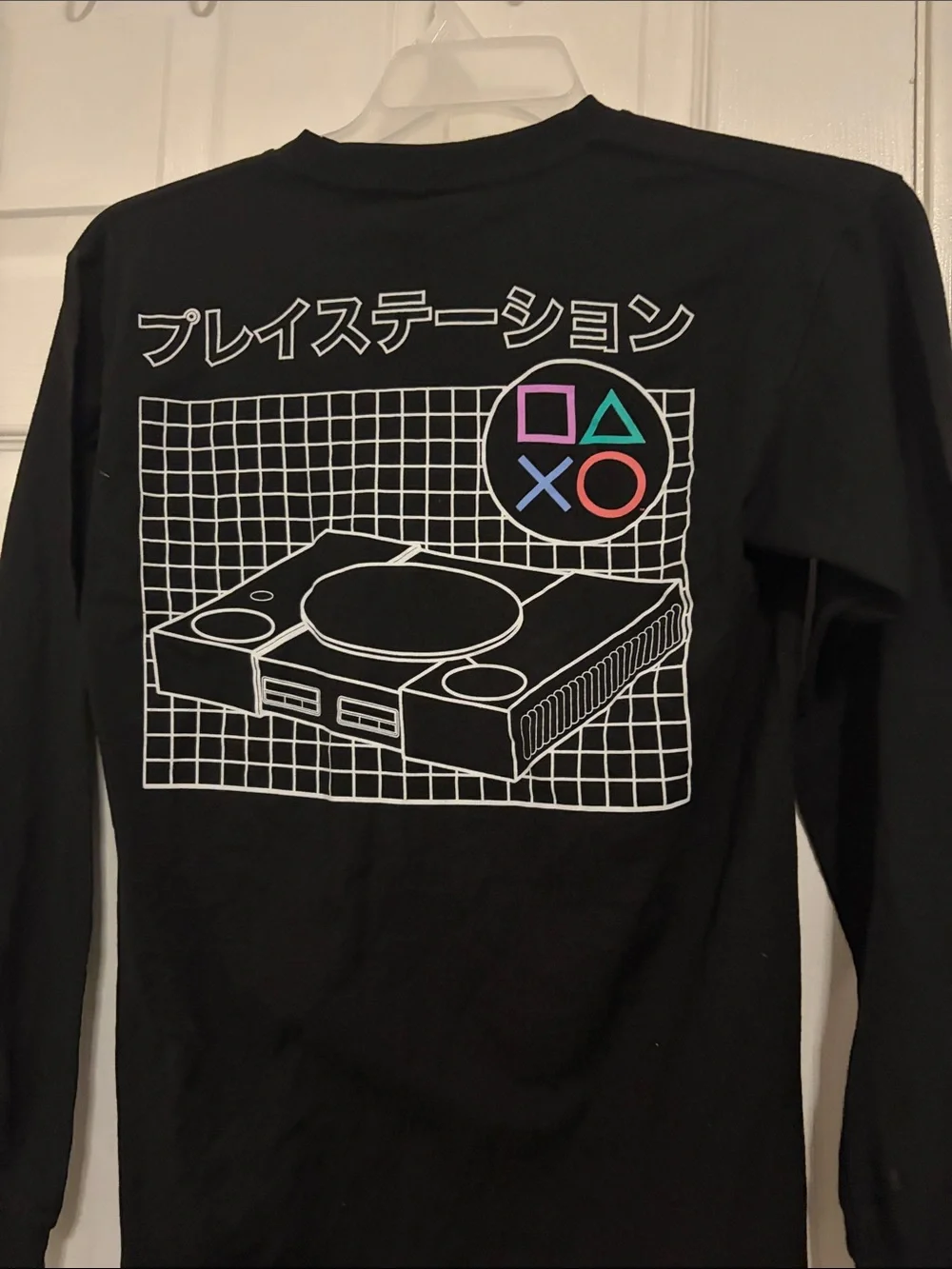 Sony Black Long-Sleeve PlayStation Logo Shirt